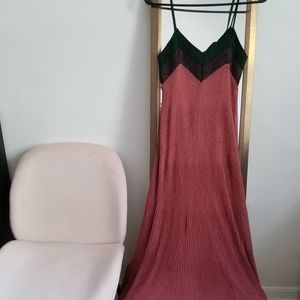 Shimmery Maxi Dress - Sleeveless